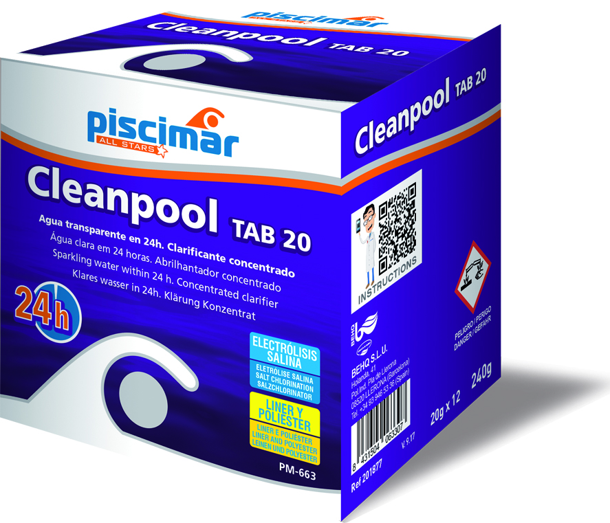 CLEANPOOL TAB 20 - Label Piscines