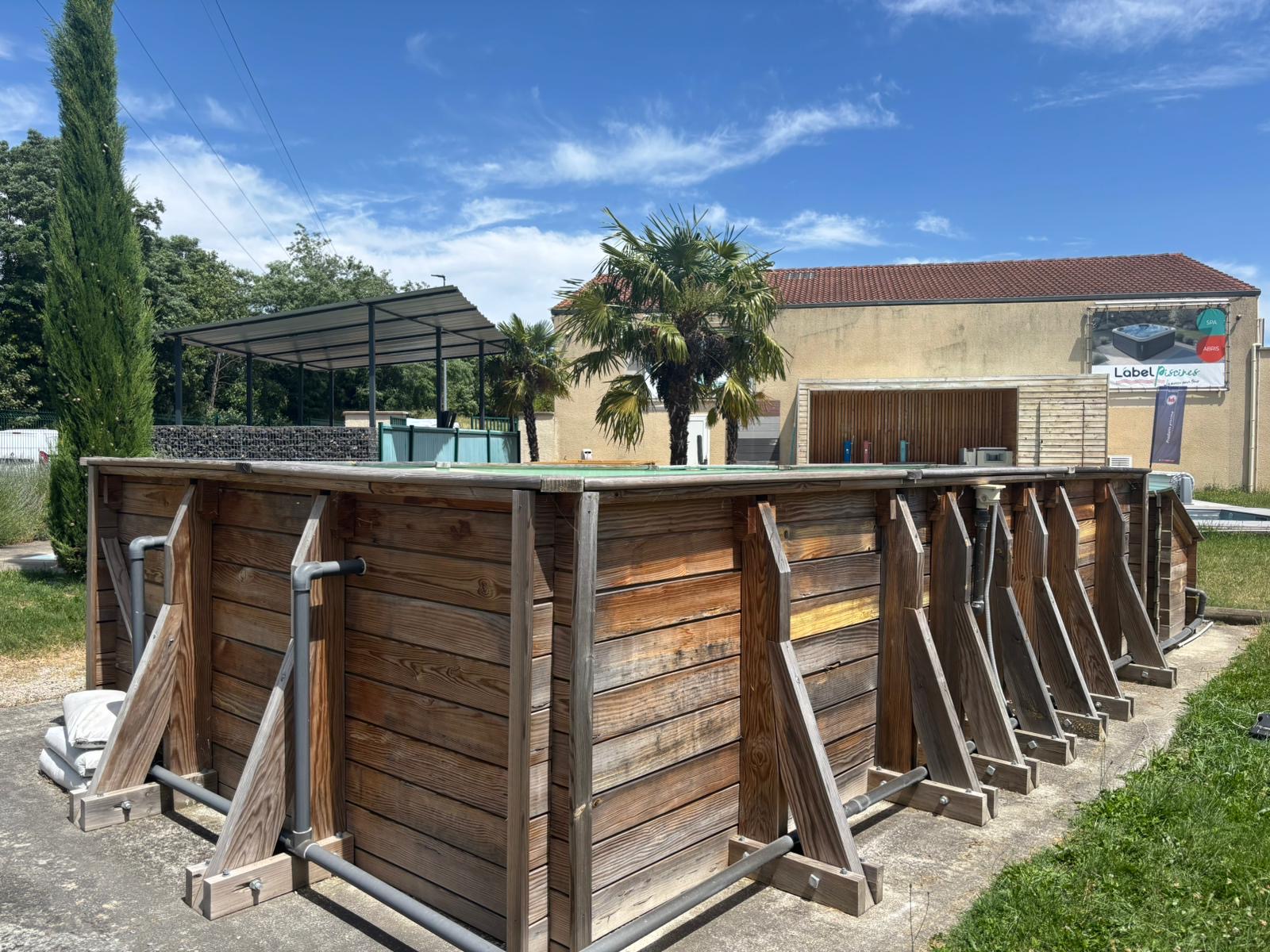piscine hors sol bois petit prix firminy