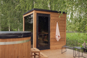 sauna finlandais extérieur 