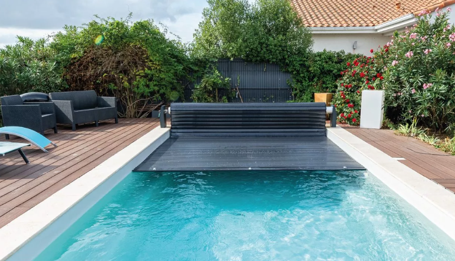 volet piscine hors sol aquamaster option power roll label piscines